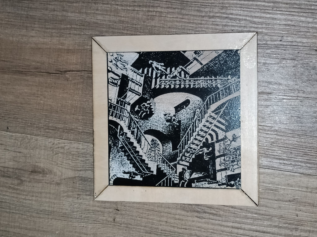Custom Engraved Wood Art Panel – Dual-Purpose Photo Frame