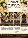 Taino’s Personalized Wedding Table Collection